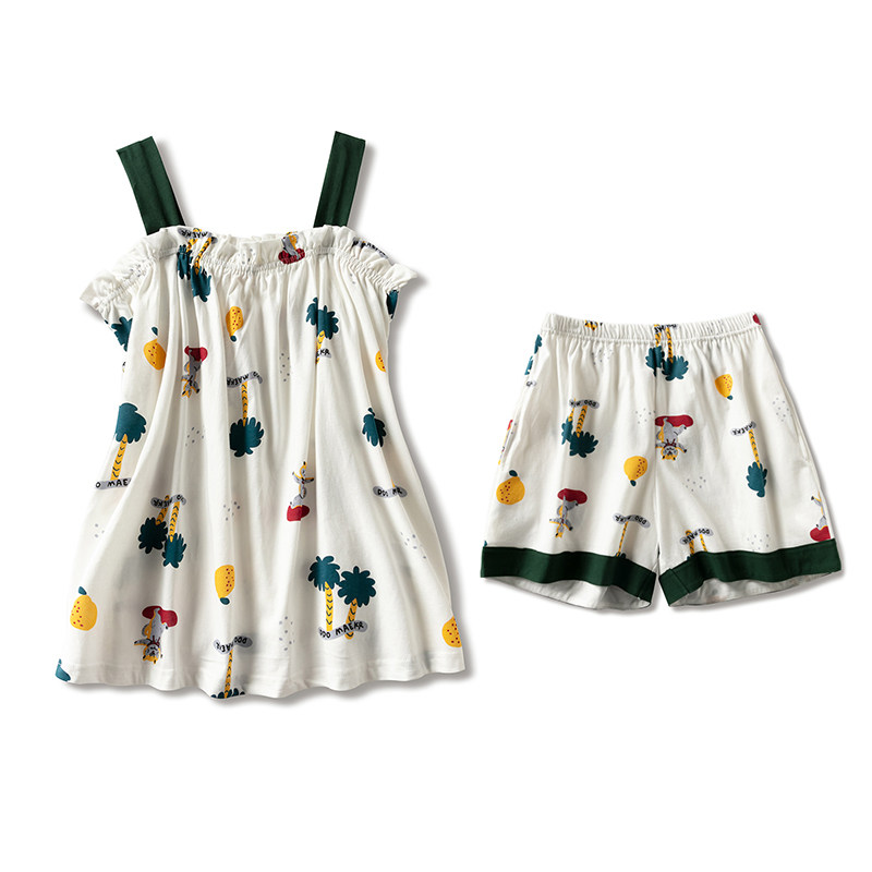 夏季纯棉性感吊带短裤两件套装睡衣 韩美婷睡衣/家居服套装