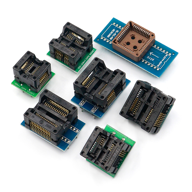 烧录座IC测试座适配器转换 SOP8 16转DIP 8 16 48 LQFP编程器-图2