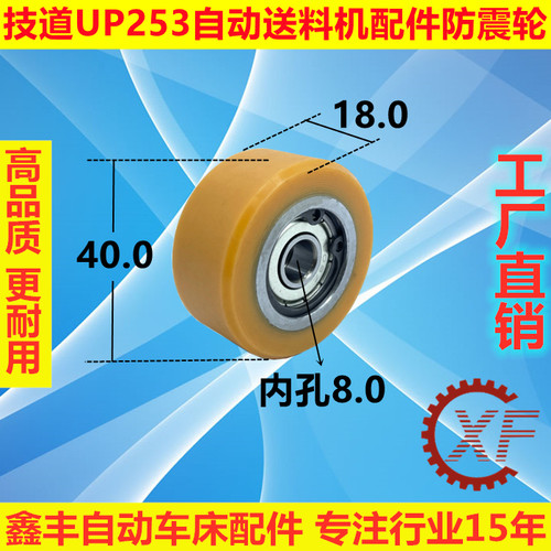 适用于LNS艾恩司冠通中意IEMCA自动送料机防震轮尼龙轮XT320 - 图1
