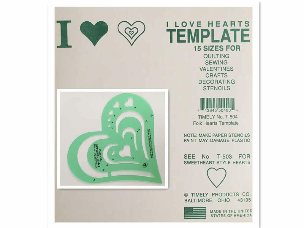 新品心形绘图模板T-504美国进口泰米TIMELY珠宝首饰设计手绘尺子 - 图1