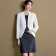 OFFIY Classic Temperament Minimalist Collarless ຊຸດສີຂາວສໍາລັບແມ່ຍິງ