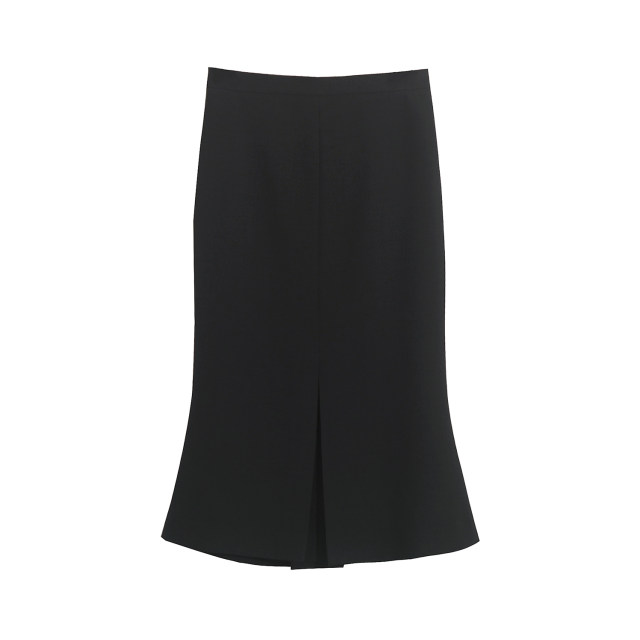 OFFIY ສິ້ນ acetate fishtail ມື pleated ມີ slits