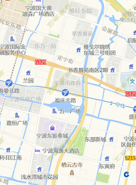 宁波市2026市区地图墙贴定制城区街道图行政区划交通