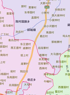 新款邯郸市地图定制省市县区书房办公室装饰画行政街道图