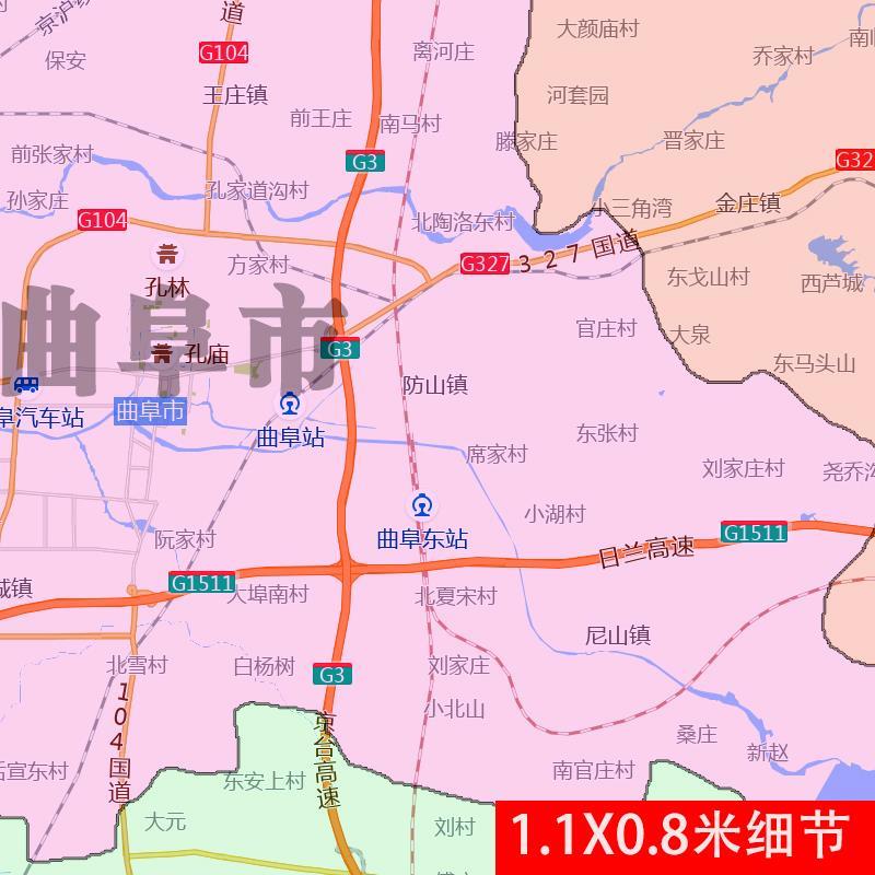 济宁市地图可订制街道电子版全图山东省JPG素材高清图片交通-图0