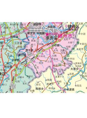 赣州市1.2米铝合金挂图覆膜挂图高清防水装饰画定制地图制作路线