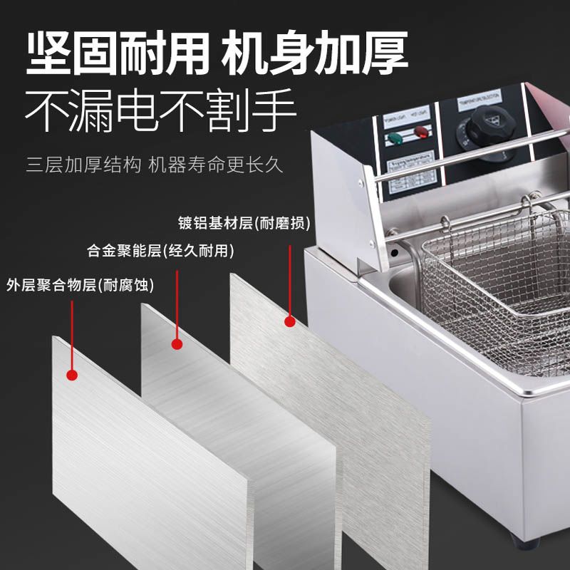 单缸电炸炉商用炸鸡店设备炸薯条油炸锅大容量炸鸡排油条机炸串炉,淘宝优惠券,粉丝福利购,淘宝优惠卷