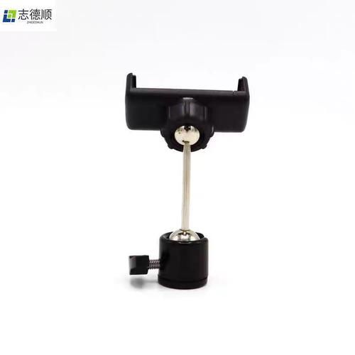 手机直播支架双球型360度旋转云台圆孔型手机夹横拍竖拍俯拍 - 图1