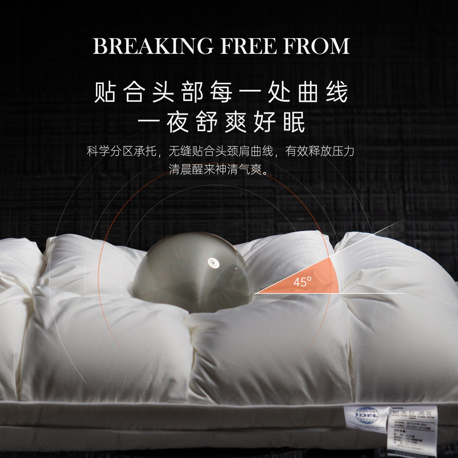 思辰高端95白鹅绒双人枕酒店成人护颈椎助睡眠枕芯羽绒枕头一对装,淘宝优惠券,粉丝福利购,淘宝优惠卷