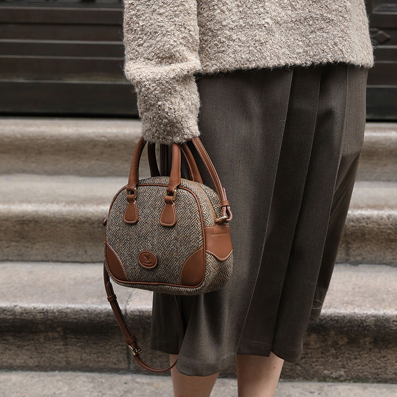 winnowmoon苏格兰复古波士顿包 winnow女士包袋