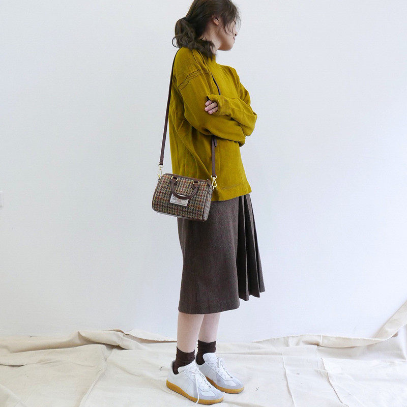 winnowx harris tweed格子粗花呢 winnow女士包袋