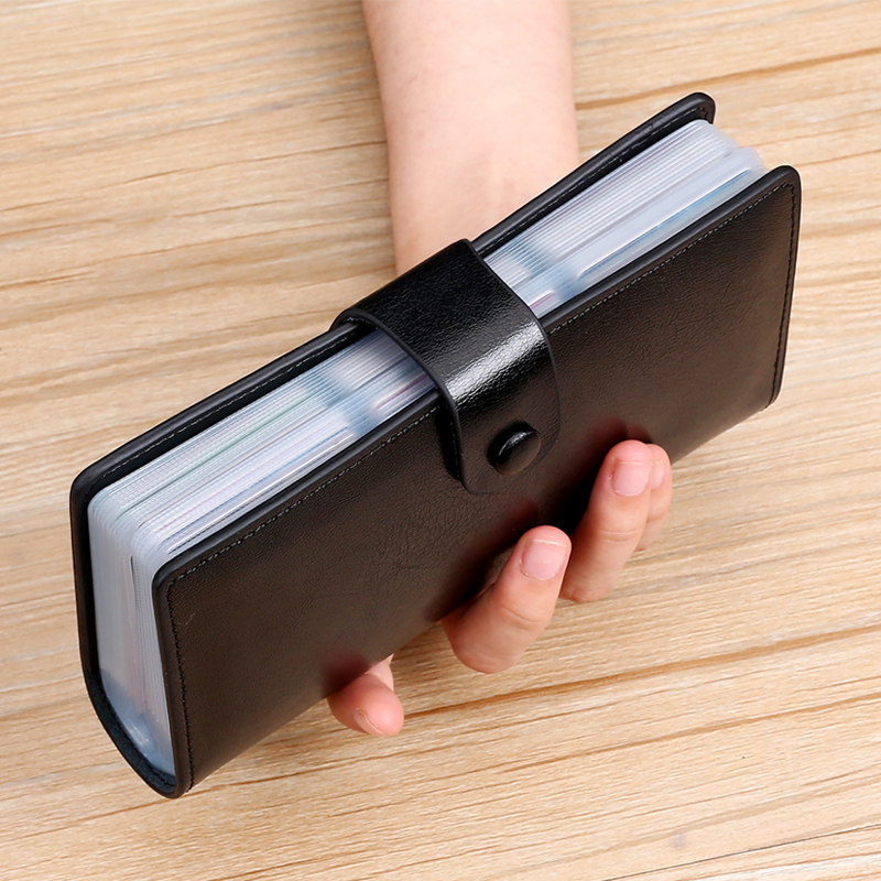 男真牛皮大容量长款女卡皮套卡片包 梦露风尚卡包