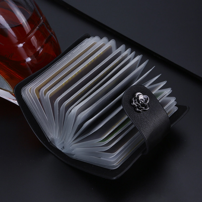 菱格牛皮小卡包女式多卡位银行卡套 梦露风尚卡包