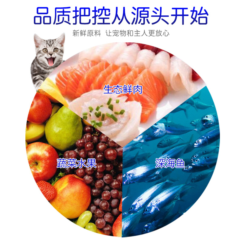 牧康乐深海鱼海苔双拼猫粮10斤增肥发腮营养20幼猫成猫粮英短5KG - 图2