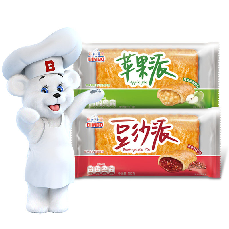 宾堡苹果派红豆沙夹心面包学生早餐零食果酱夹心糕点零食,淘宝优惠券,粉丝福利购,淘宝优惠卷