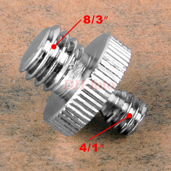 1/4双头牙螺丝 1/4转1/4英寸双头螺丝相机/手机支架转换螺丝