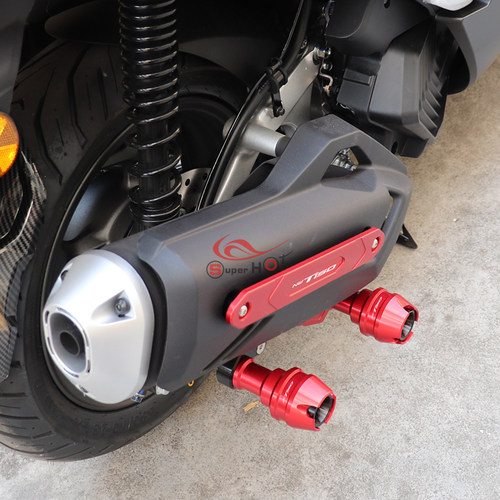 适用五羊本田NWT150改装配件排气管防摔棒保险防护杠前轮装饰球 - 图1