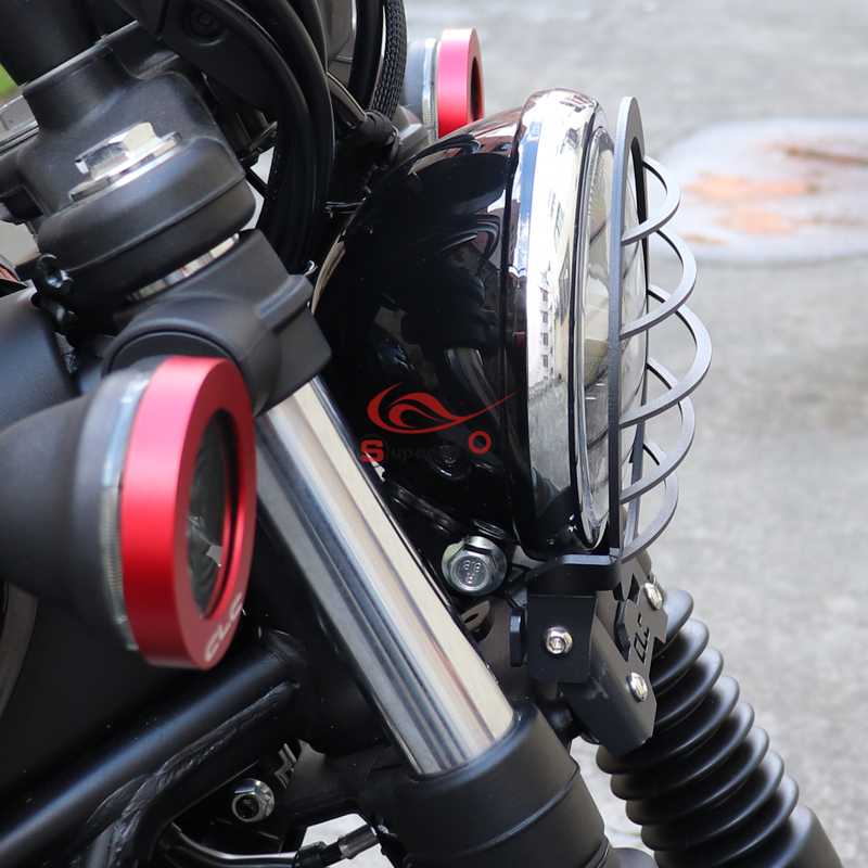 适用春风250CLC 450CLC改装配件大灯网前大灯保护罩防护网装饰框 - 图1