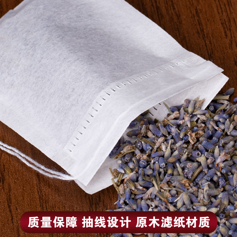 100个5.5*7cm滤纸抽线茶包茶袋泡茶咖啡过滤茶叶包装药粉袋一次性-图2