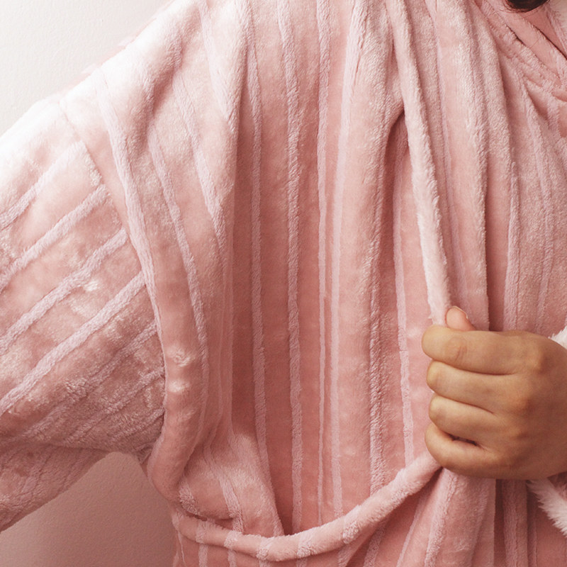 孕妇秋冬季月子服加绒珊瑚绒睡衣 喜韵母婴家居服套装