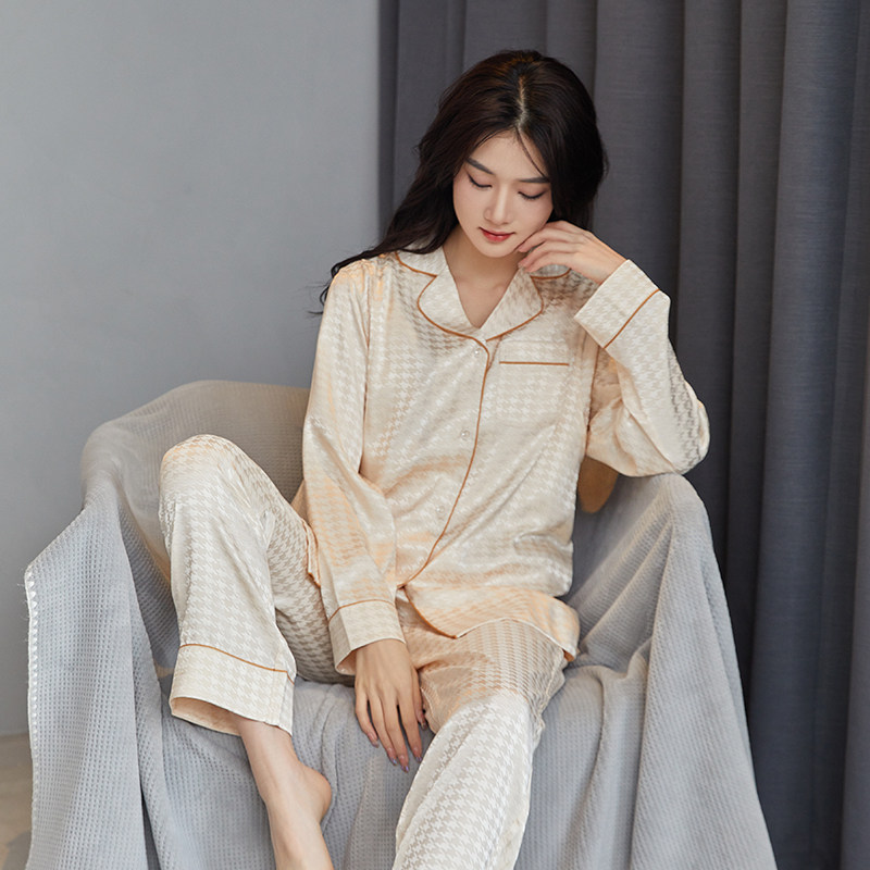 月子服夏季冰丝孕妇夏装母乳期睡衣 喜韵母婴家居服套装