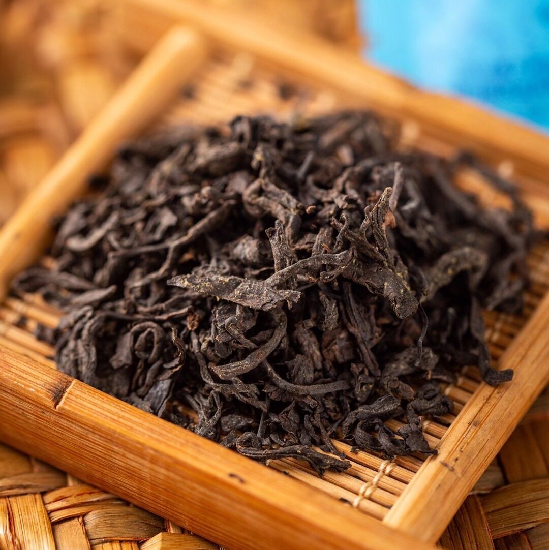 雅安金花藏茶特级益生菌黑茶熟茶2014年老茶景泰蓝礼盒150克糯香_虎窝淘