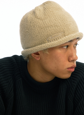 化学制品 木村拓哉的 秋日堆堆针织帽 C4_BLK/CRM_BEANIE