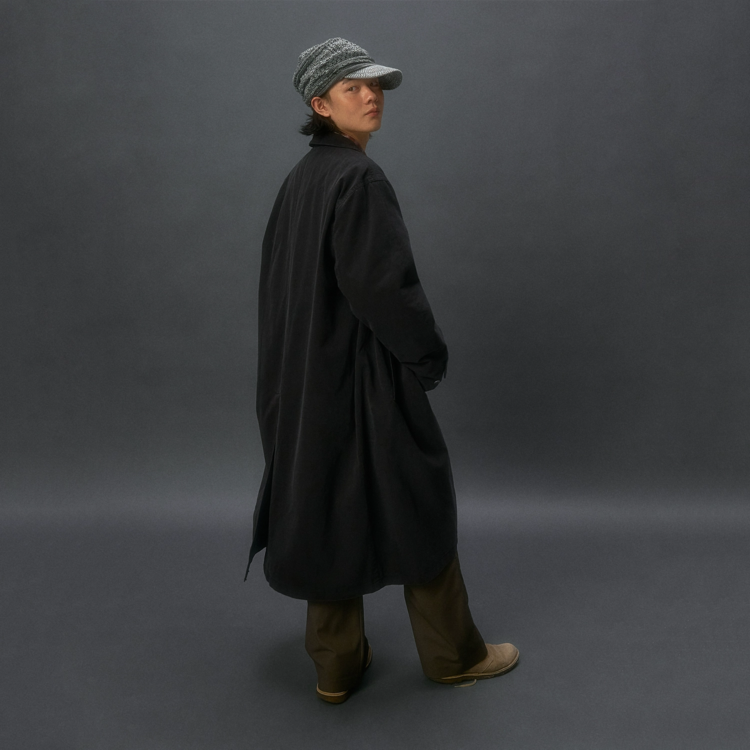 化学制品 中古感卡其气质风衣 J11_KHI_COAT - 图3