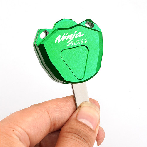 适用于摩托车配件川崎 忍者NINJA400 Z400铝合金改装钥匙壳盖扣带 - 图0