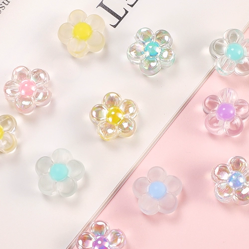 Брендовые акриловые бусы в форме цветка, бусины, ожерелье и браслет, аксессуар, аксессуары, ручка, серьги, «сделай сам»