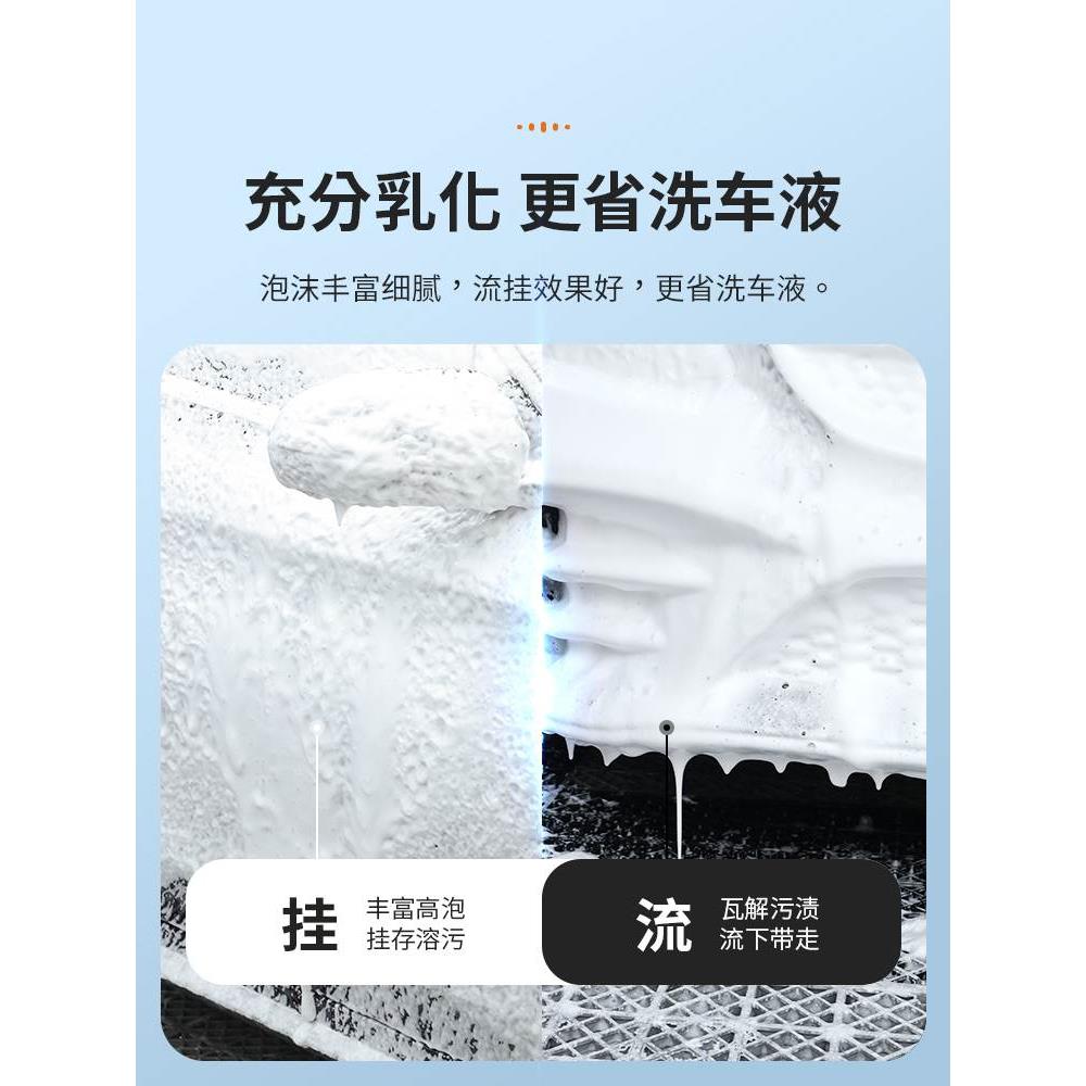 洗车泡沫喷壶洗车液专用工具pa高压喷泡沫打家用高压水枪神器全套 - 图1