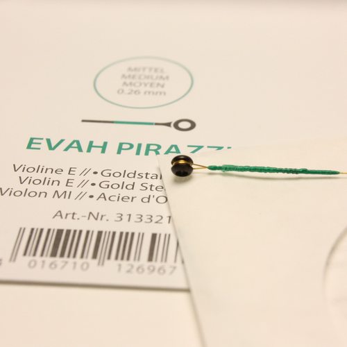 德国PIRASTRO EVAH  绿美人小提琴琴弦 美人头琴弦 4/4 金E弦 银E - 图1
