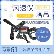 Wind Speed Alarm Instrument Tower Hoist Anemometer Anemometer Tater Anemometer Manufacturers Wind Speed Gauge Manufacturer Direct Sales Early Warning Power Cut Anemometer