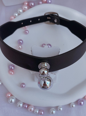 脖环黑色项链夫妻调情