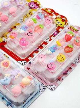 首饰品玩具卡通礼物幼儿园小戒指