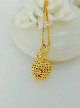 圣诞节镀金实心镂空礼品吊坠