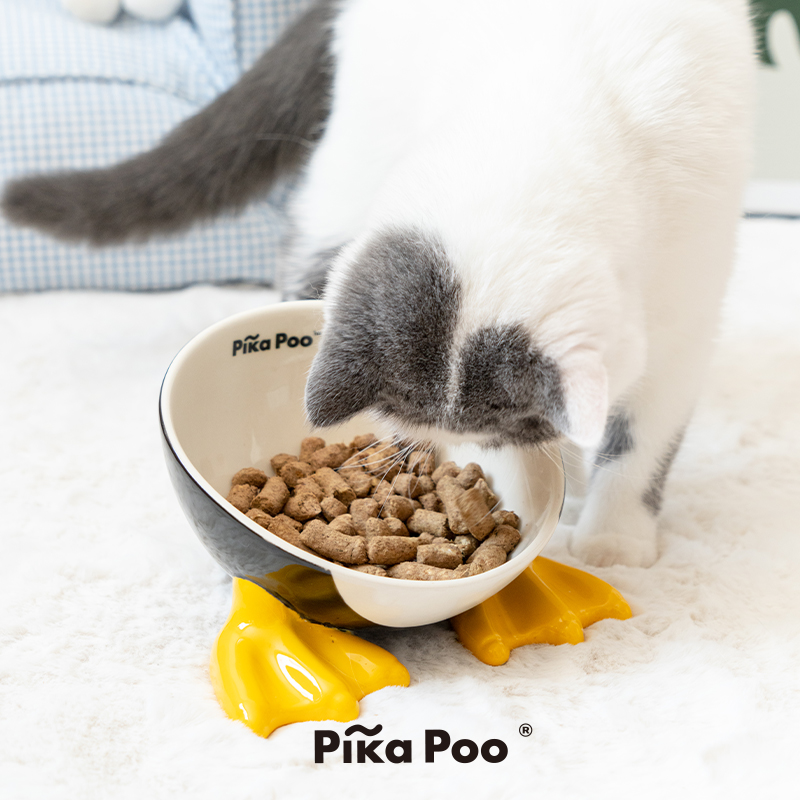 QZee Pika poo匹卡噗宠物碗水碗防打翻狗碗食盆猫粮饮水宠物用品 - 图0