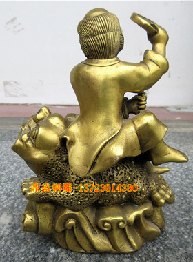 黄铜金蟾助财运工艺品
