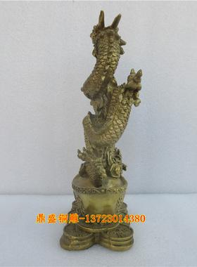 黄铜招财进宝生肖镇宅摆件工艺品