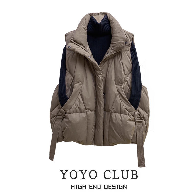 专柜折扣大码冬季羽绒棉马甲棉服外套女韩版宽松坎肩加厚外穿马夹,淘宝优惠券,粉丝福利购,淘宝优惠卷