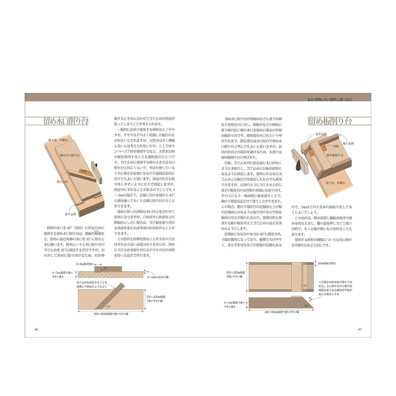 【预 售】木工用道具 木工手道具 墨付けと木组みの技法 家具?指物のための仕口の技术がわかる 原版日文生活 - 图3