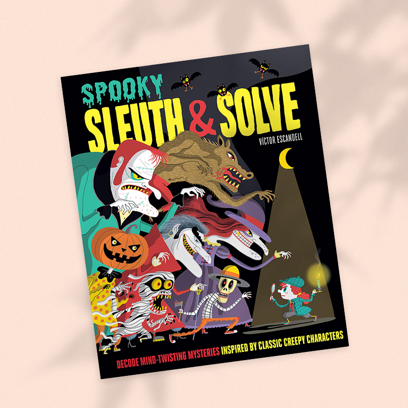 【现货】怪异侦查&解谜Sleuth & Solve: Spooky 8-12岁侦探游戏解密故事少儿互动活动书 英文原版 思维锻炼大脑启发 - 图0