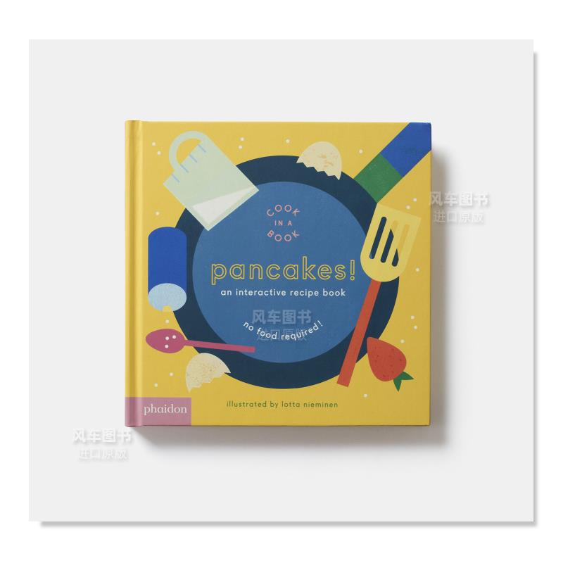 【预 售】煎饼！ 【Cook In A Book】Pancakes!: An Interactive Recipe Book 英文原版图书外版进口书籍 - 图1