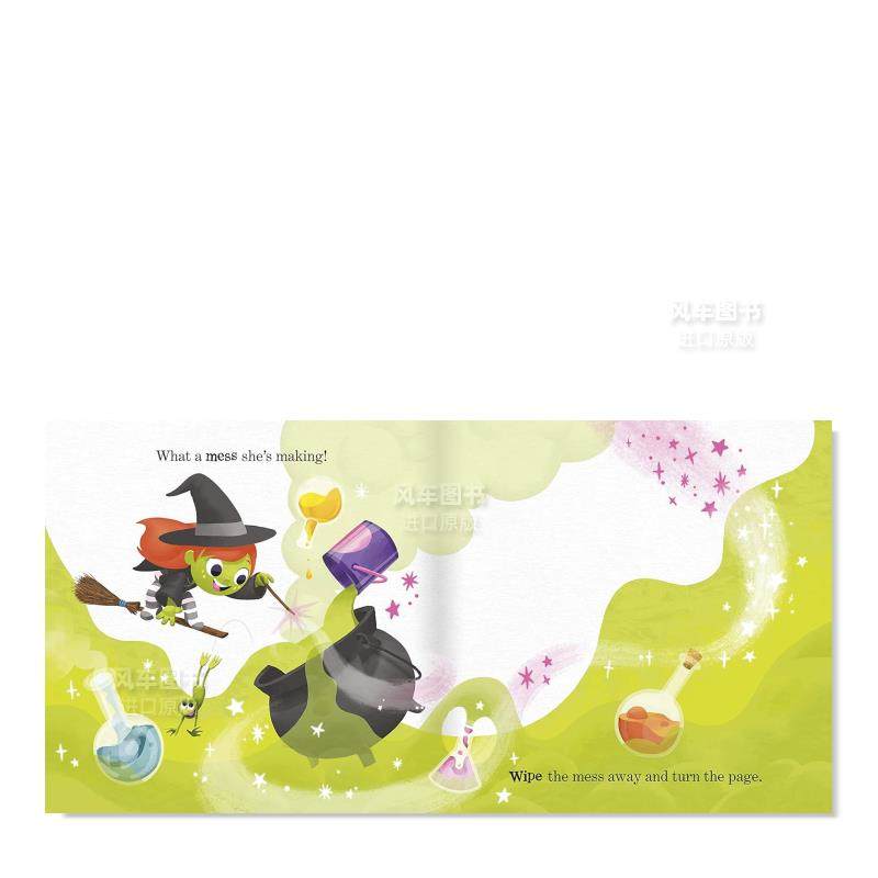 【预 售】你的书中有一个女巫 There's a Witch in Your Book 英文儿童绘本原版图书进口书籍Puffin Fletcher, Tom - 图2