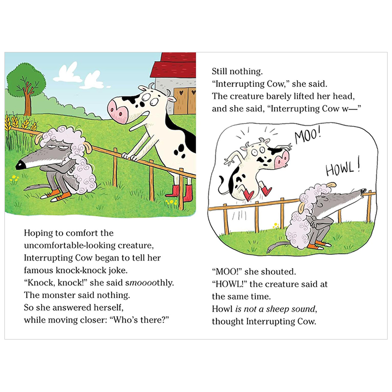 【预 售】打断牛和披着羊皮的狼 Interrupting Cow and the Wolf in Sheep's Clothing 原版英文儿童分阶阅读 - 图3