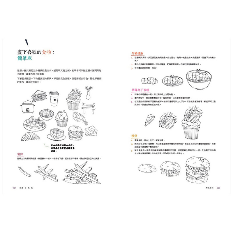 【预售】旅绘是生活：速写一本就上手，单色x水彩x色铅笔，画下美好回忆 Sammi王嘉玲远流港台原版进口艺术绘画技法图书书籍-图2