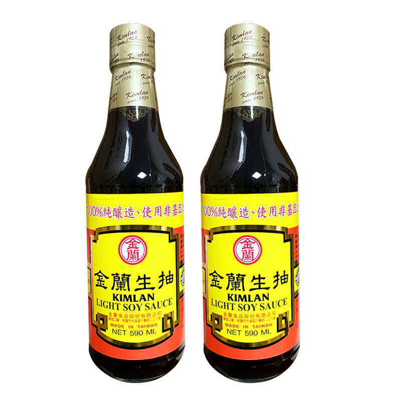台湾进口金兰生抽炒菜红烧凉拌蘸酱油老抽上色家用黄豆酿造590ml