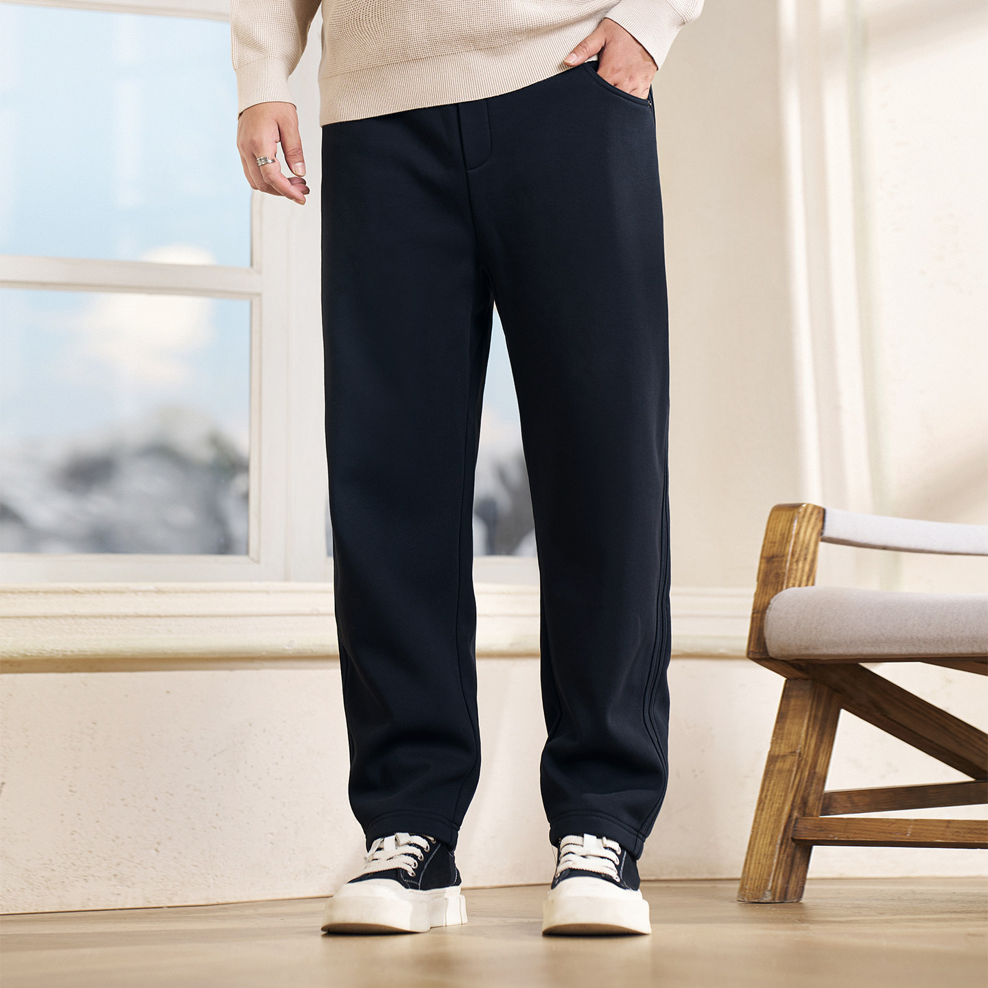 黑劲大码男装冬季菱形裆男士裤子加绒加厚胖子宽松保暖显瘦休闲裤,淘宝优惠券,粉丝福利购,淘宝优惠卷