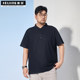 Black and powerful large size men's ice silk cool POLO shirt