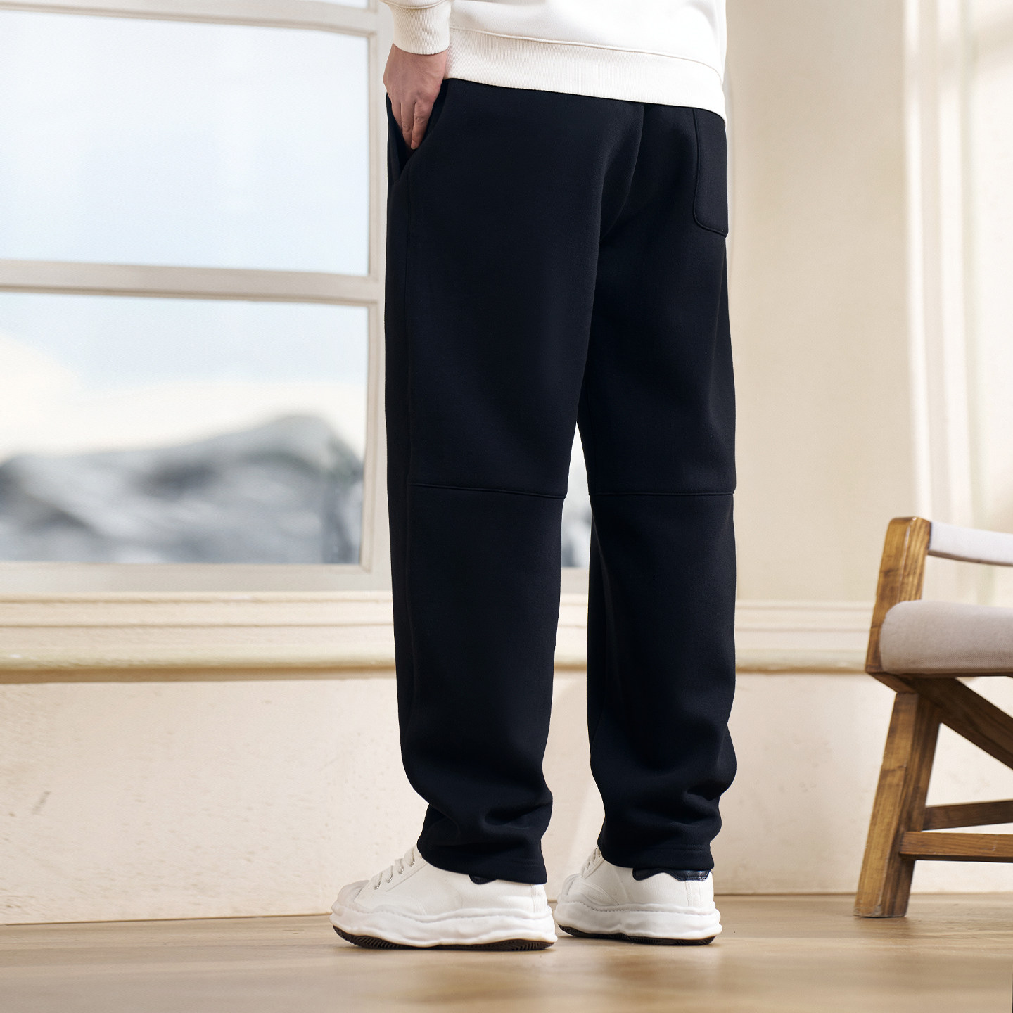 黑劲大码男装冬季加绒直筒裤冬季新款加厚保暖休闲长裤胖子宽松裤,淘宝优惠券,粉丝福利购,淘宝优惠卷